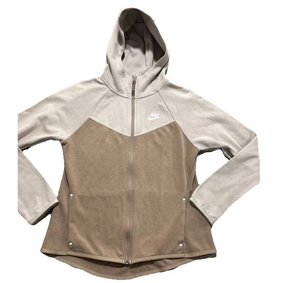 Nike Tops - Nike Women's M Sportswear Windrunner Cream Tech Fleece BV3455-283